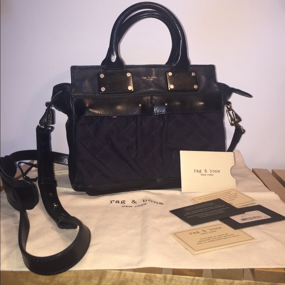 Rag & Bone Black Small ‘Pilot’ bag